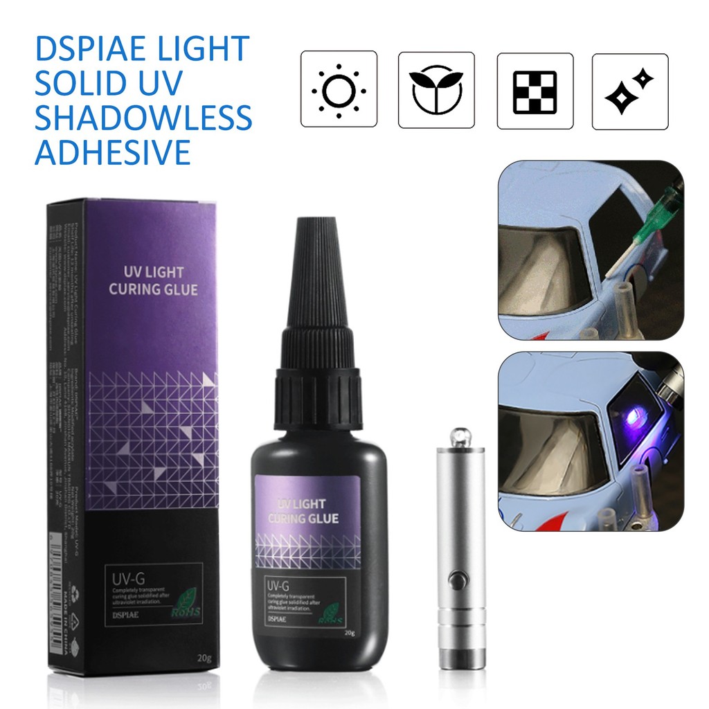 Metallic Spray Paint - DSPIAE UV-lichtuithardende heldere lijm voor Gundam