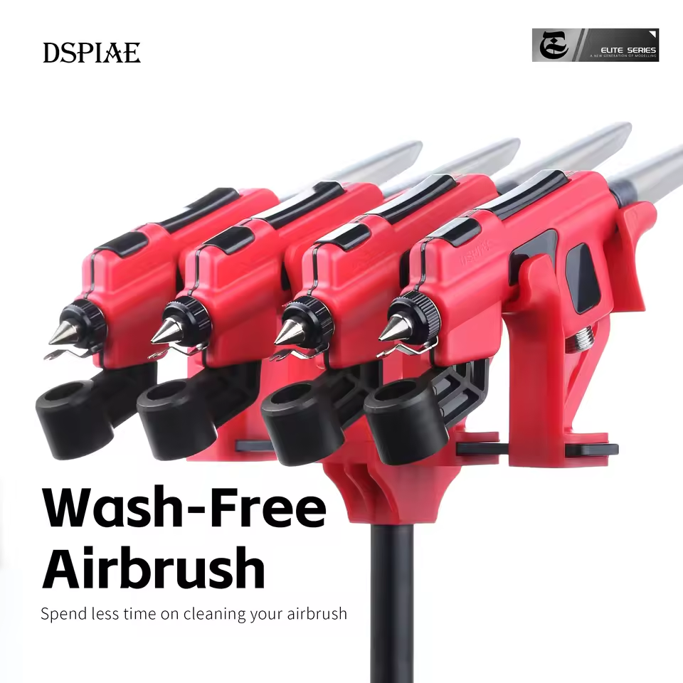 Metallic Spray Paint - DSPIAE PT-AB Wasvrije Airbrush met Markerhouder