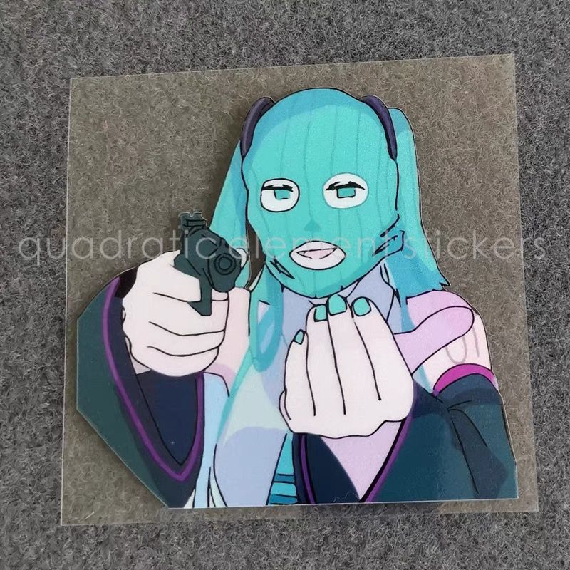 Cosplay Prop Diy - Miku motorfiets sticker waterdicht elektrische auto