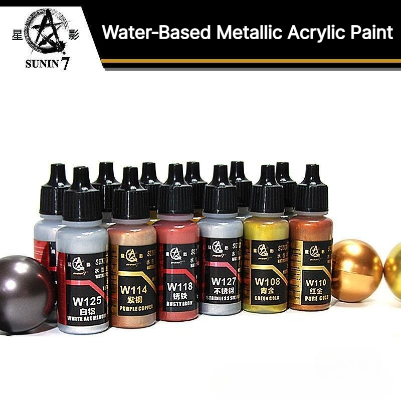 Metallic Spray Paint - SUNIN 7 W101-124 20ml Eco-vriendelijke Watergedragen