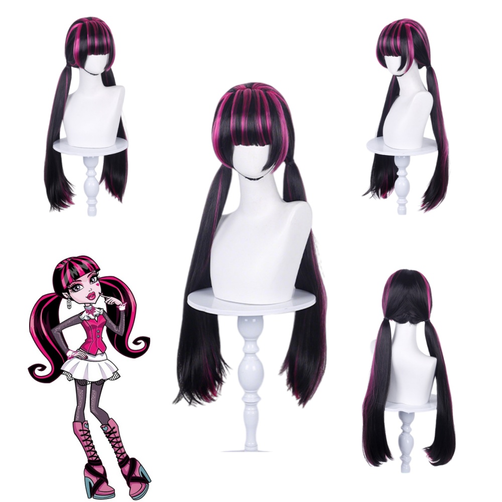 Wig Fiber Net - Anime Draculaura Cosplay Pruik Animatie Comic