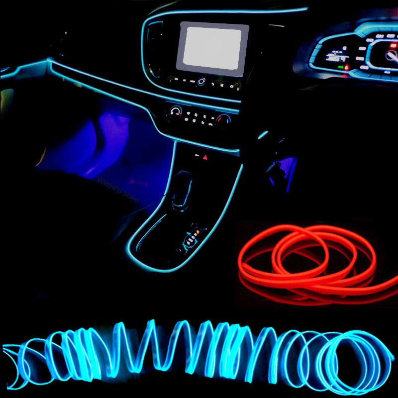 1/3/5m Auto-interieur sfeerver - Led El Wire recensie en prijs
