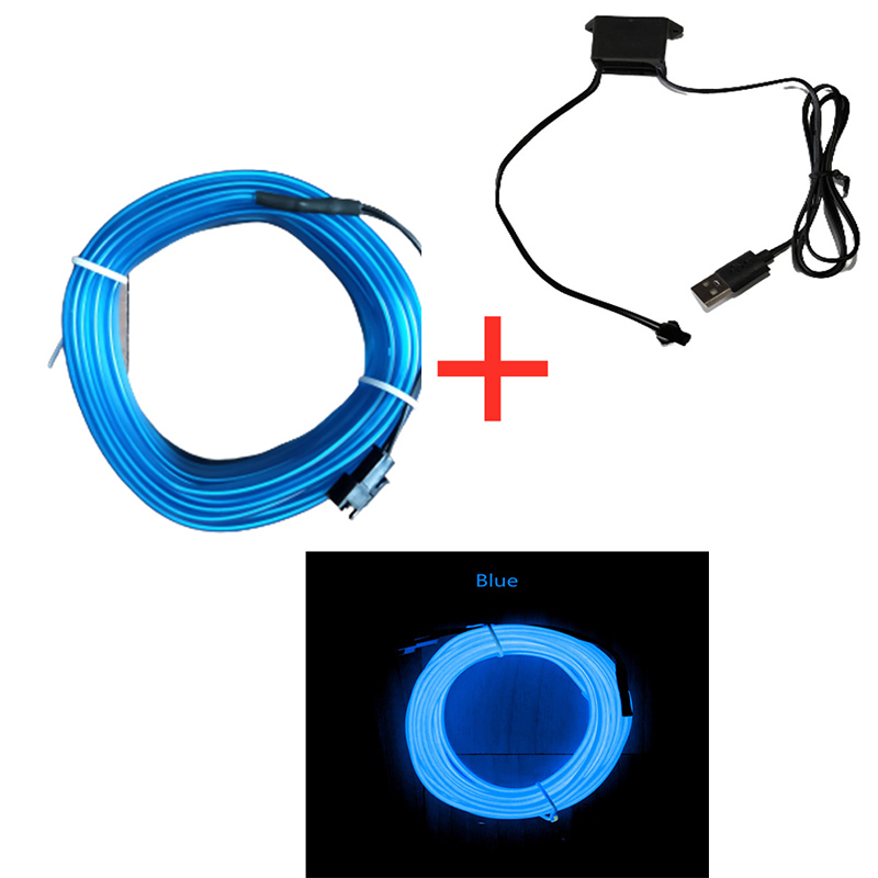 1/3/5m Auto-interieur sfeerver - Led El Wire recensie en prijs