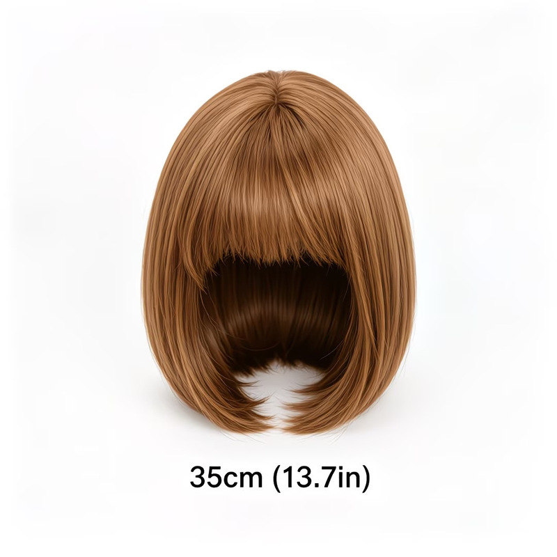 Luchtige pony korte bob pruik, - Wig Fiber Net recensie en prijs