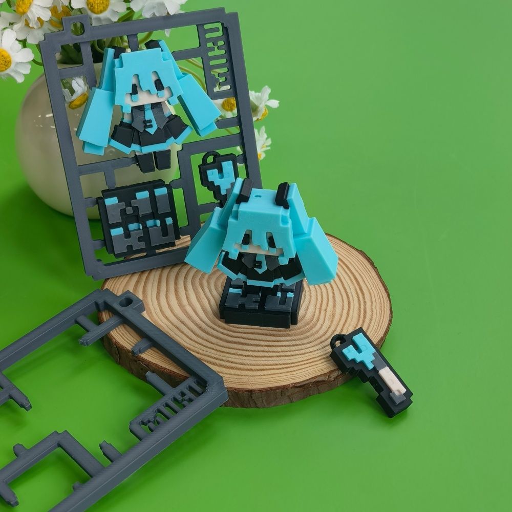 3D-geprint schattig pixel Hats - Cosplay Prop 3D Print recensie en prijs