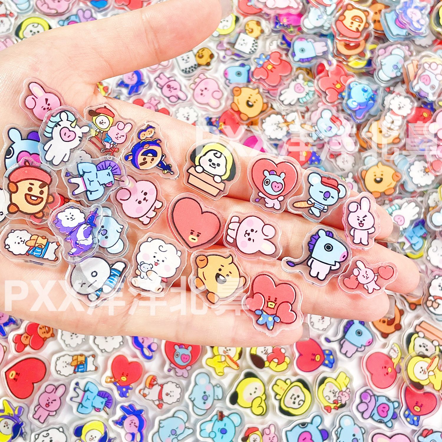 100 stuks BT21 BTS enkellaags  - Cosplay Prop Diy recensie en prijs