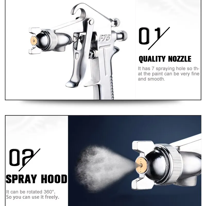 Verstelbare kleurenspuitpistoo - Metallic Spray Paint recensie en prijs