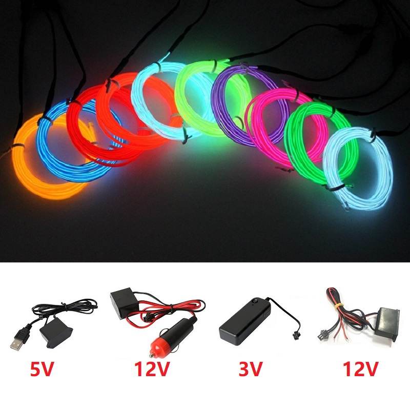 10 m/5 m/3 m/1 m 3 V Batterij  - Led El Wire recensie en prijs