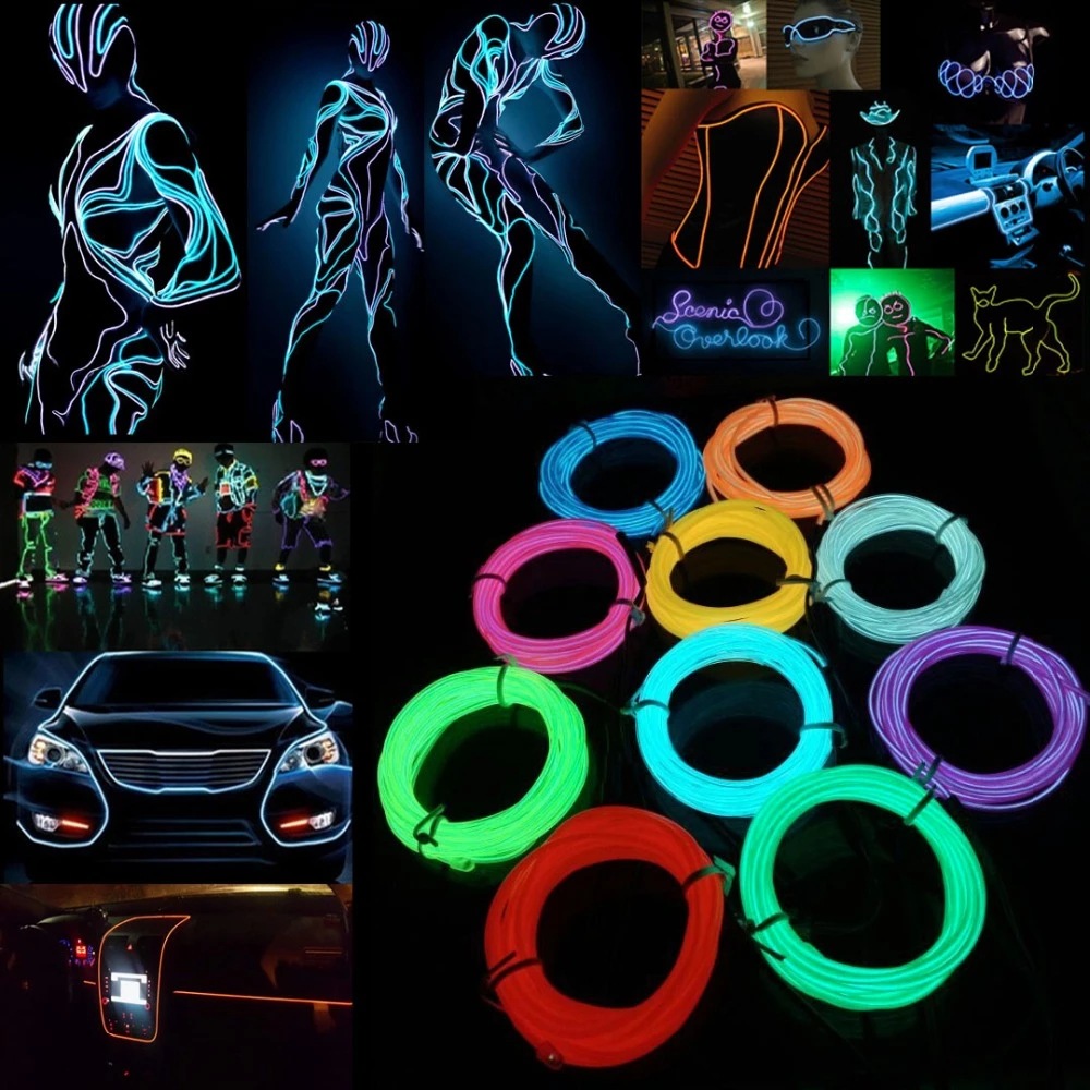 10 m/5 m/3 m/1 m 3 V Batterij  - Led El Wire recensie en prijs